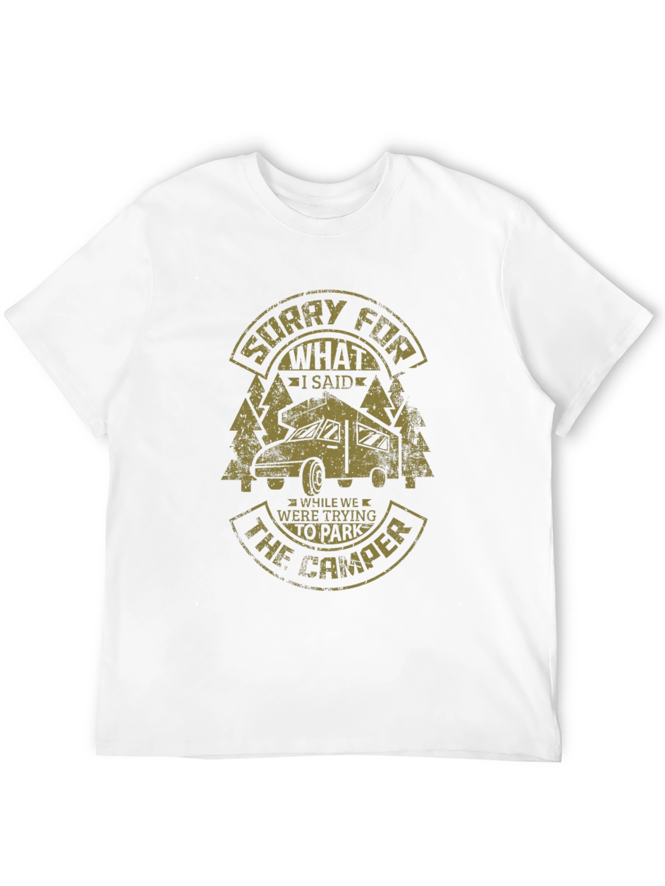 Black Funny Camping T-Shirt: Sorry For What I Said view 12