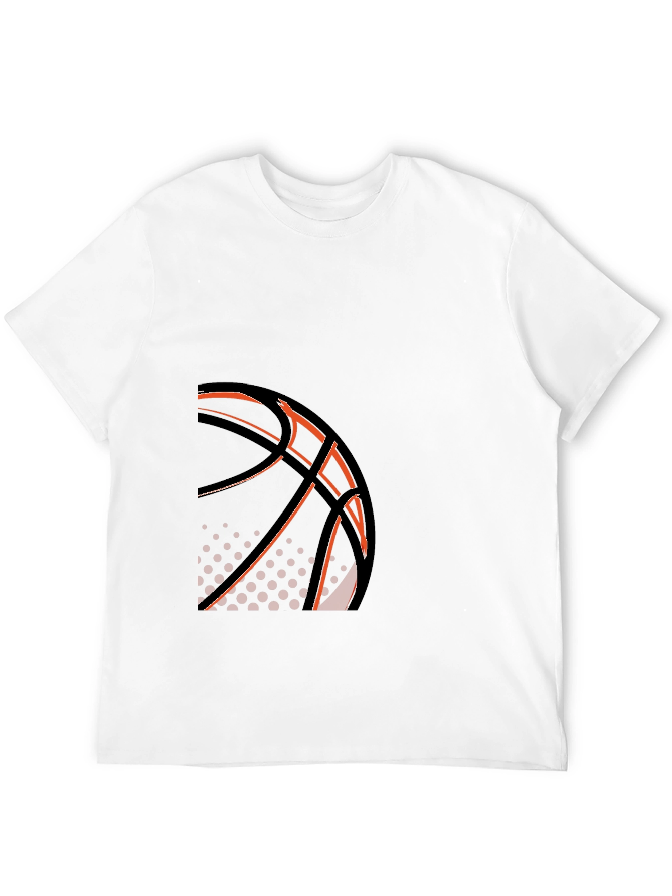 Black Basketball Graphic Tee - Stylish Black T-Shirt view 12