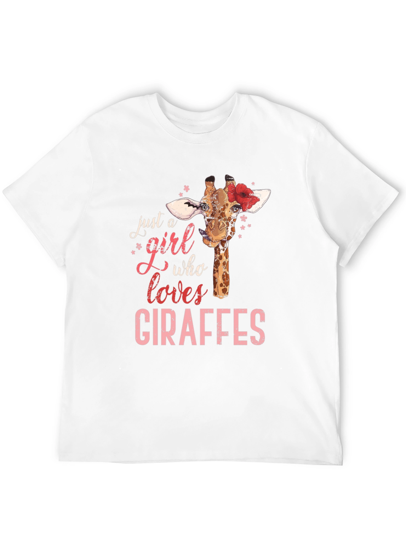 Black Giraffe Lover T-Shirt - Just a Girl Who Loves Giraffes view 12
