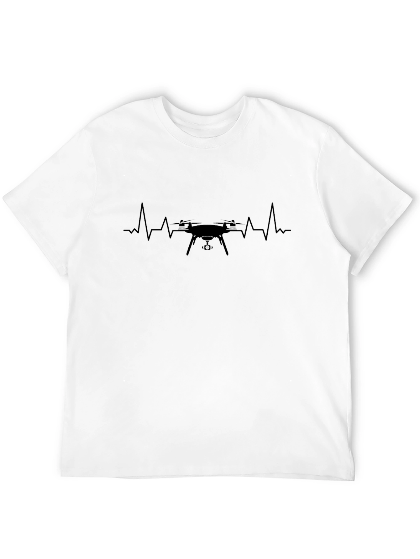 Black Drone Heartbeat T-Shirt - Fly High! view 12