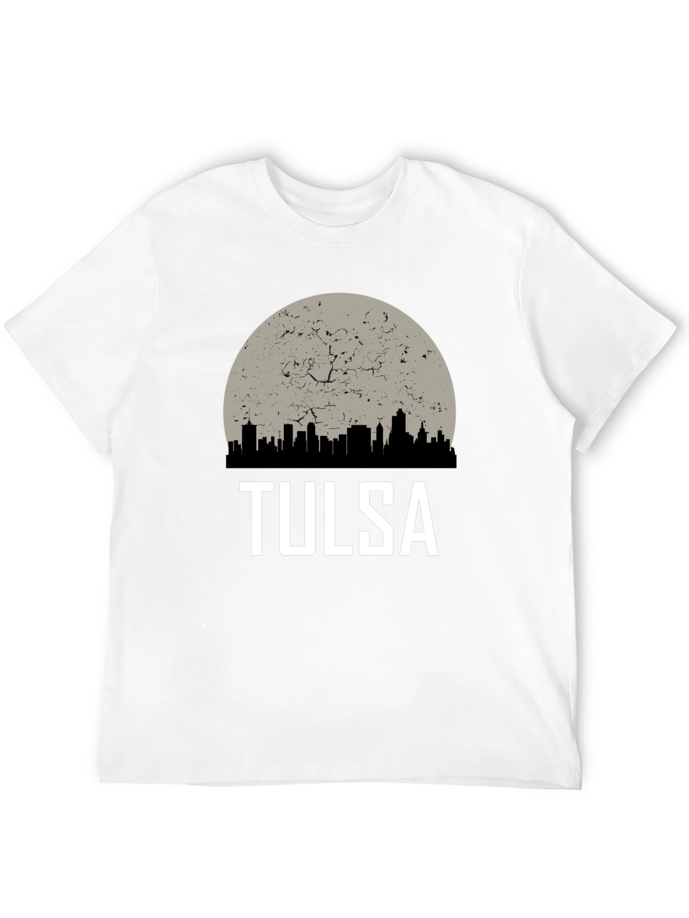 Black Tulsa City Skyline Graphic Tee view 12