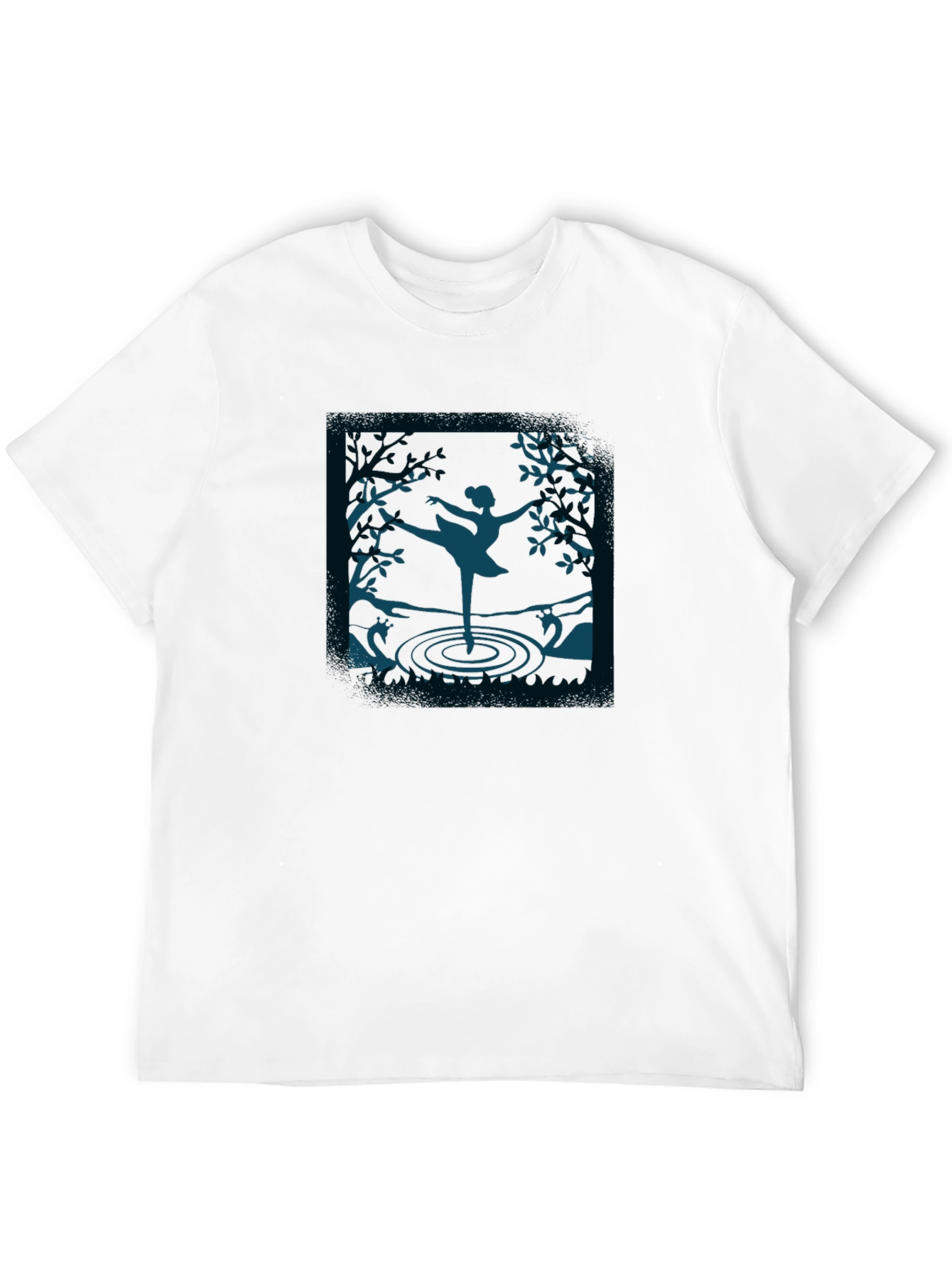 Black Ballerina Silhouette T-Shirt - Unique Design view 12