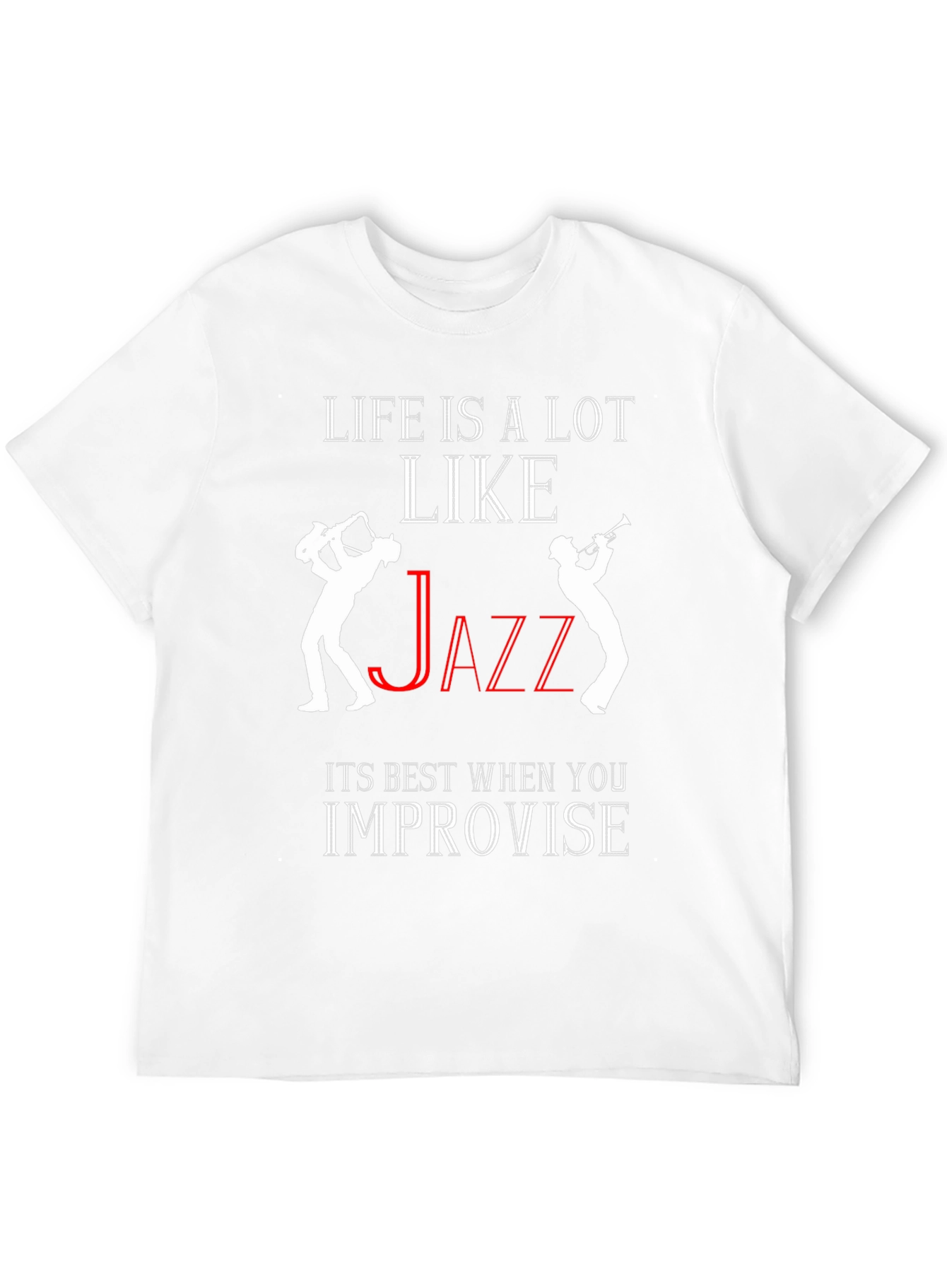 Black Life is Like Jazz T-Shirt - Improvise! view 12