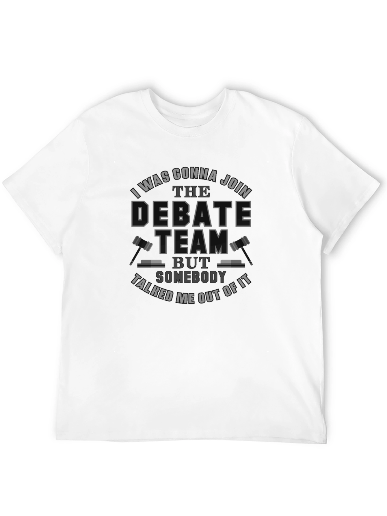 Black Debate Team Humor T-Shirt view 12