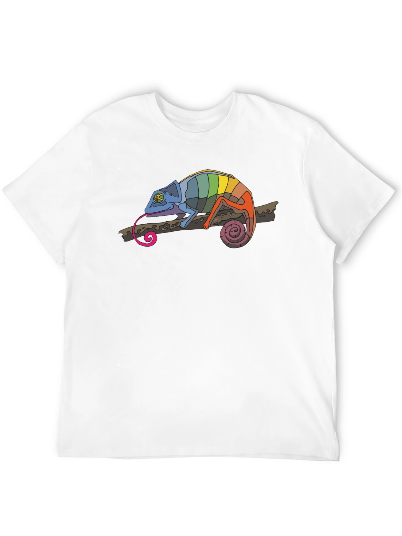 Black Rainbow Chameleon Black T-Shirt view 12