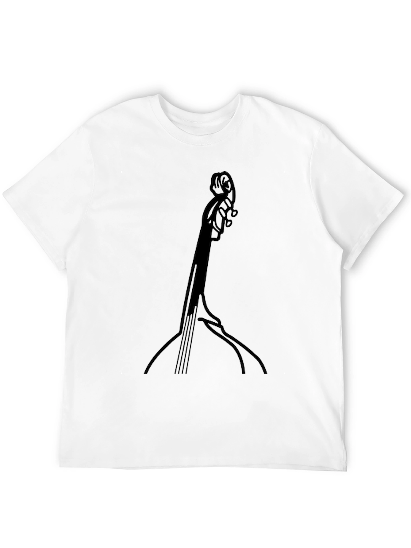 Black Bass Guitar T-Shirt - Black Graphic Tee view 12