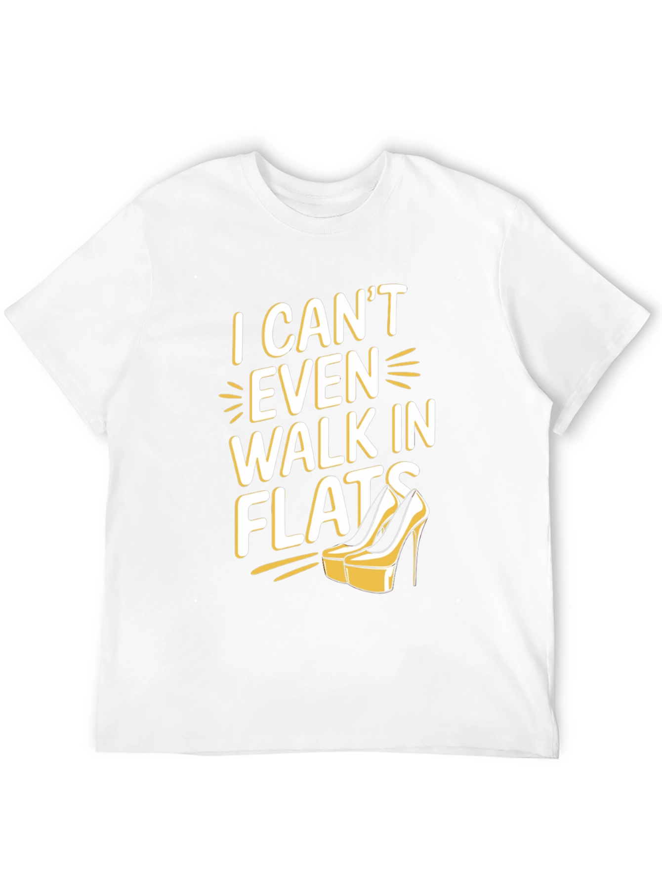 Black I Can't Even Walk In Flats Funny T-Shirt view 12