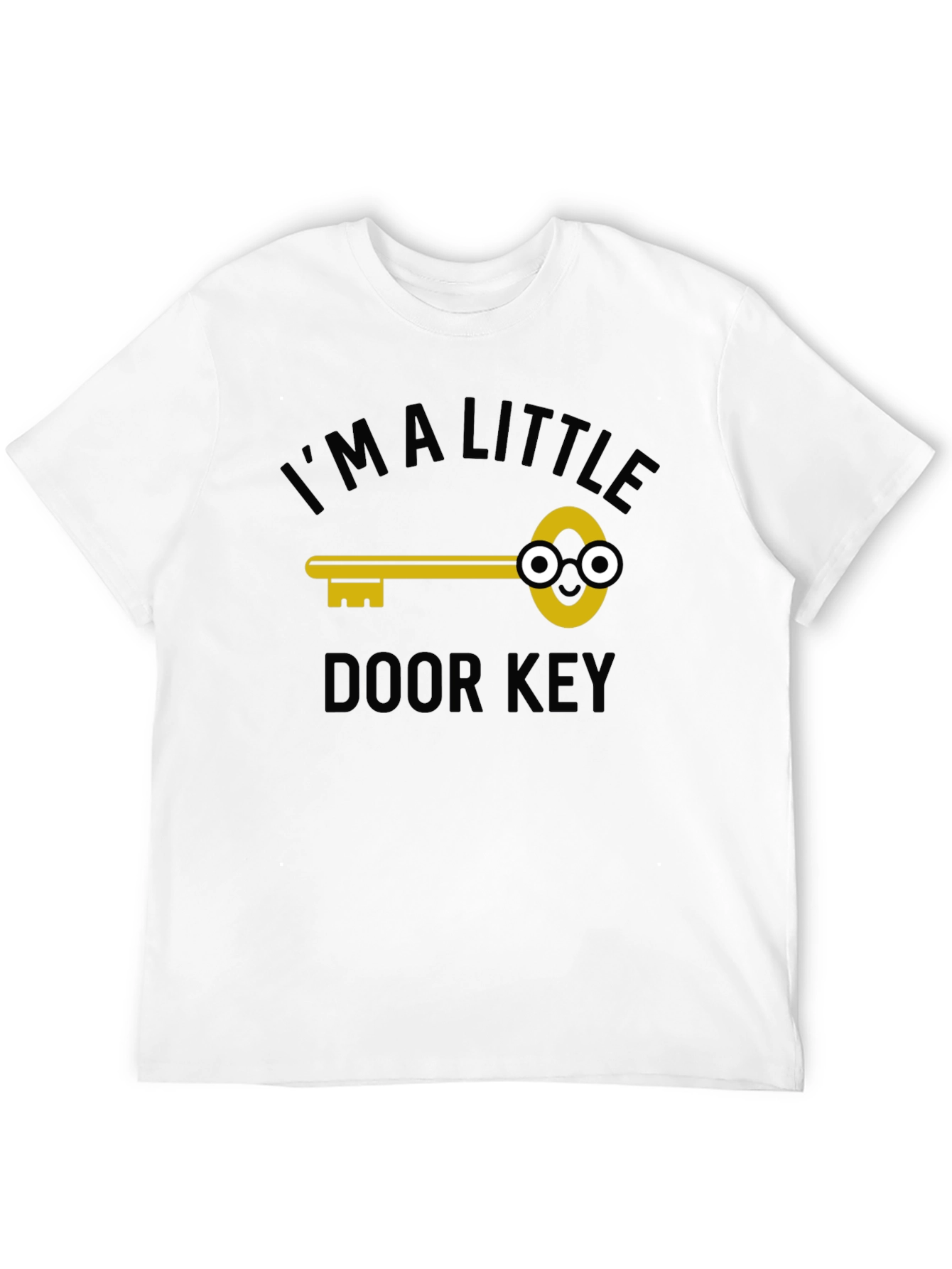 Black I'm a Little Door Key Funny Graphic T-Shirt view 12