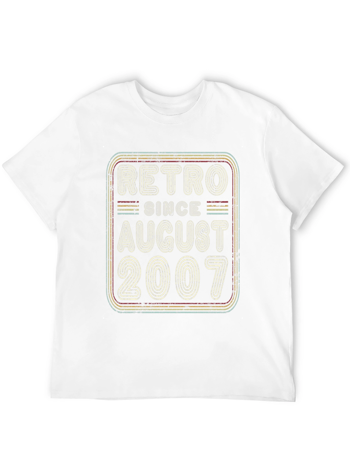 Black Retro Since August 2007 T-Shirt view 12