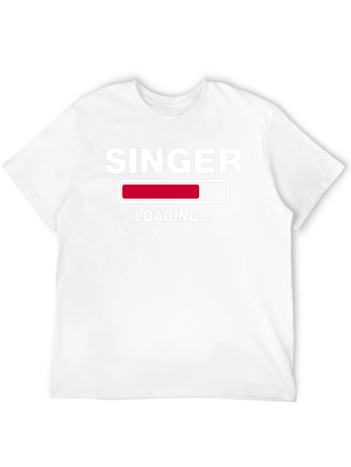 Black Singer Loading T-Shirt view 12