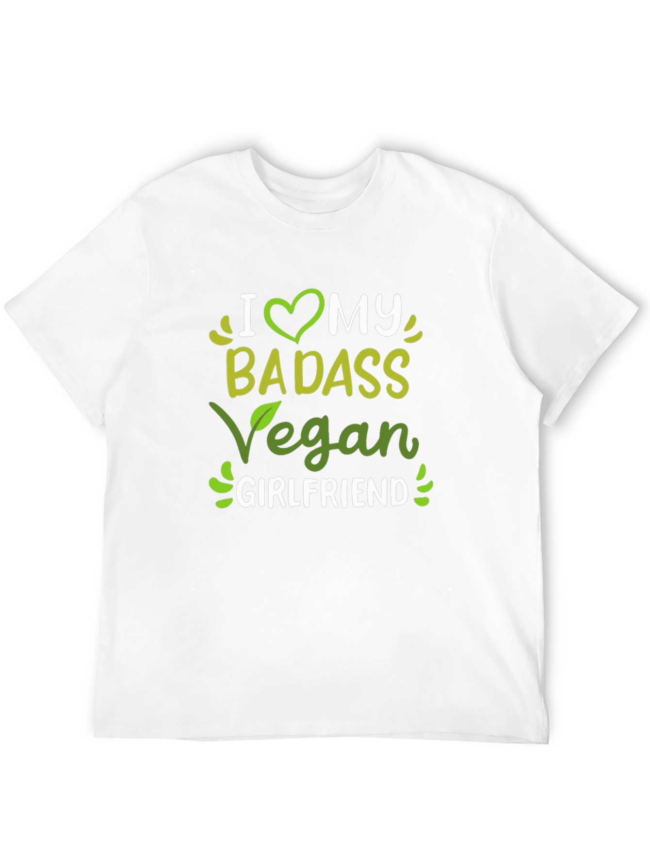 Black I Heart My Badass Vegan Girlfriend T-Shirt view 12