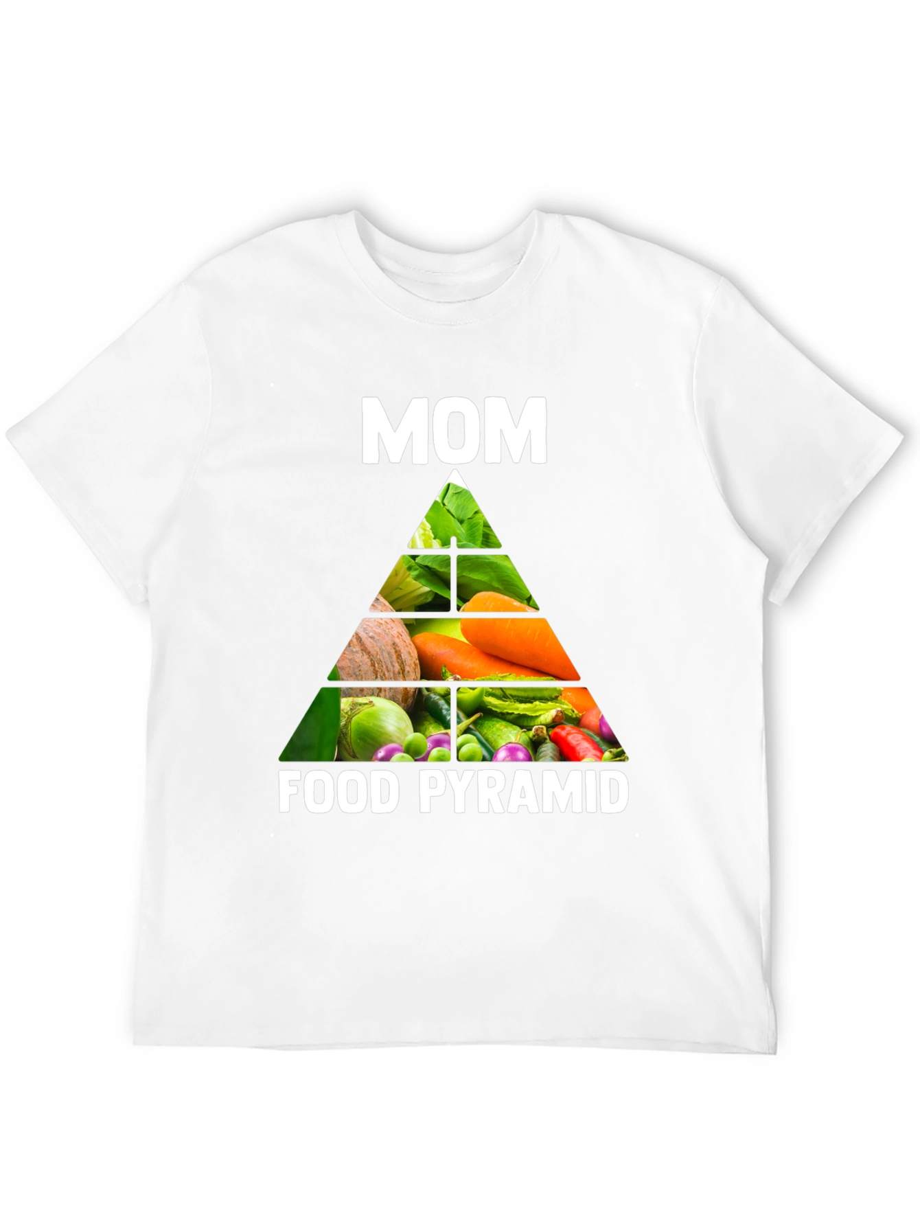 Mom's Food Pyramid T-Shirt - Healthy Eating Tee - 12
