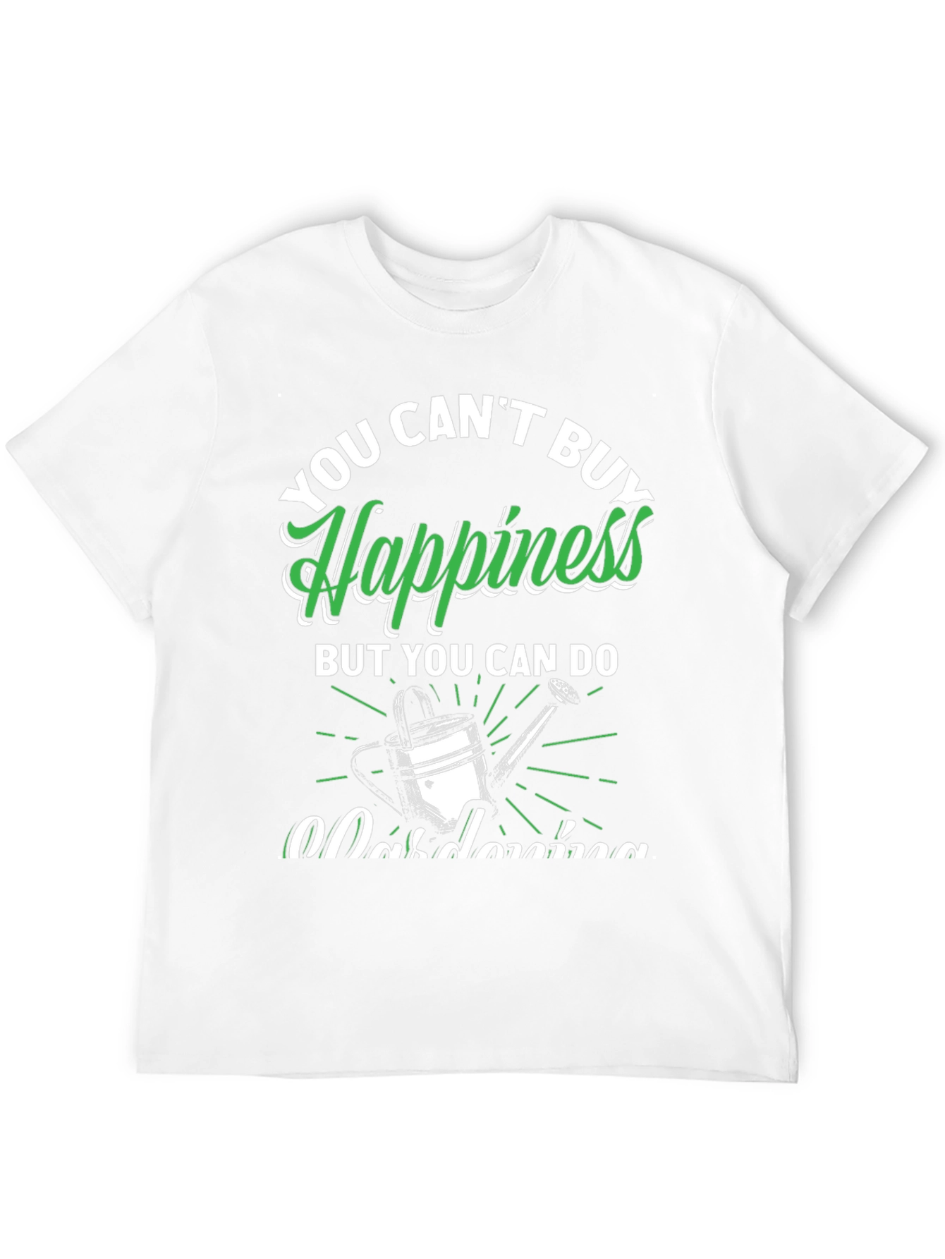 Black Gardening Happiness Graphic T-Shirt view 12