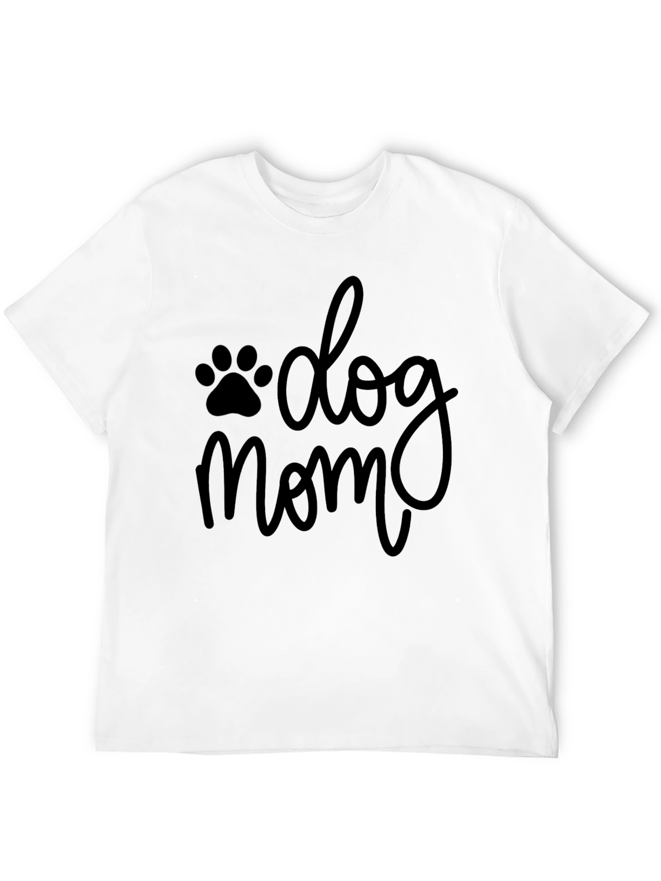 Black Dog Mom Black T-Shirt view 12