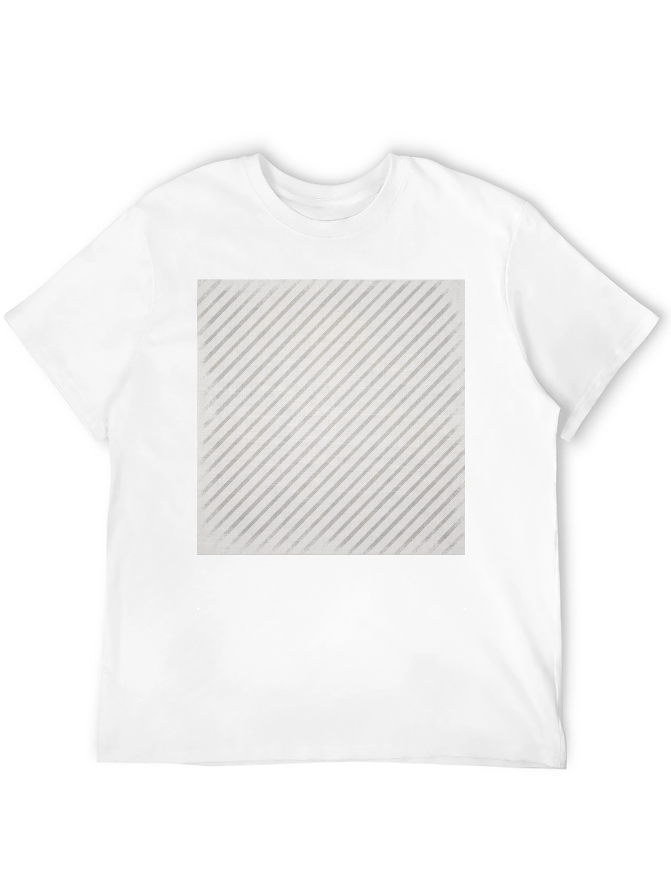 Black Modern Striped Graphic Tee - Black view 12