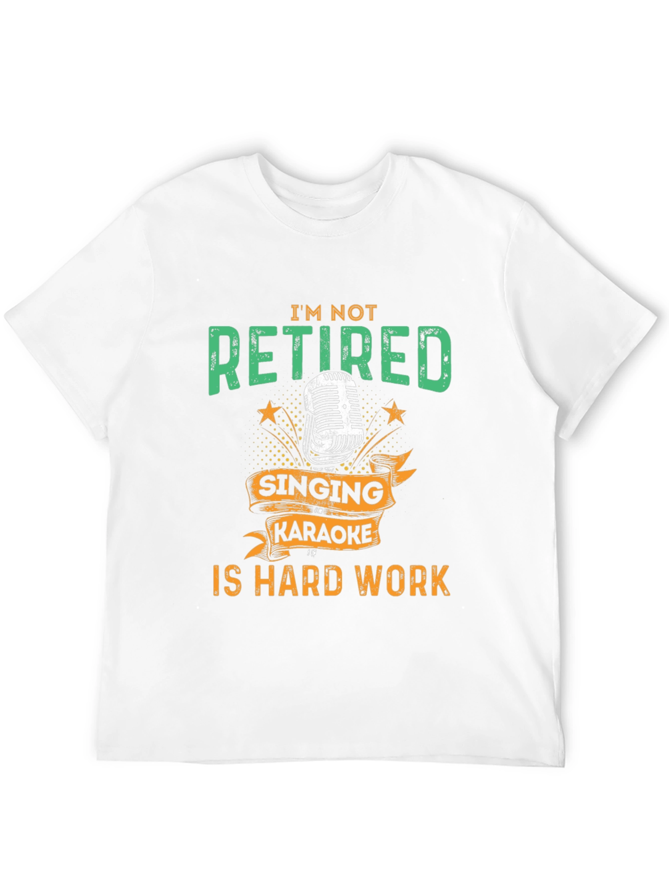 Black Funny Retirement Karaoke T-Shirt view 12