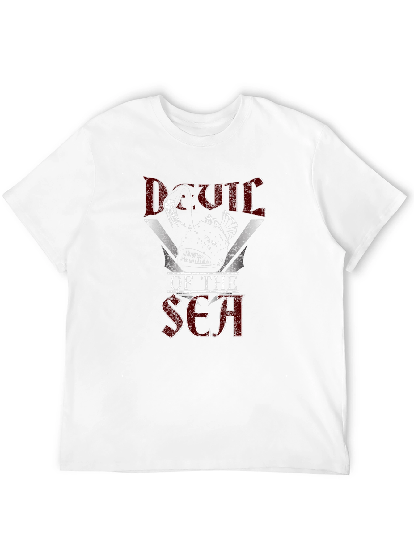 Black Devil of the Sea Graphic T-Shirt - Angler Fish Design view 12
