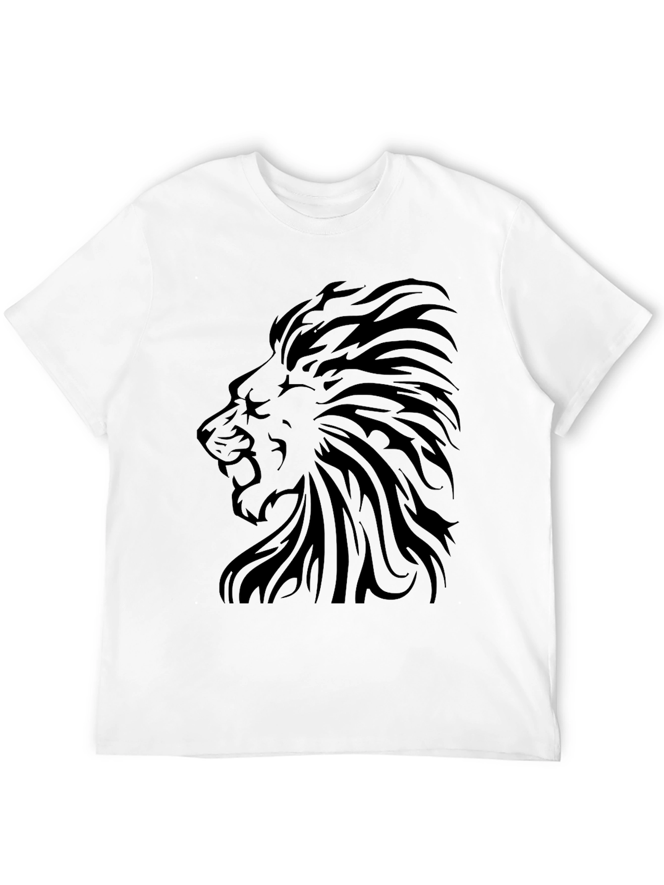 Black Lion Graphic Tee - Stylish Black T-Shirt view 12