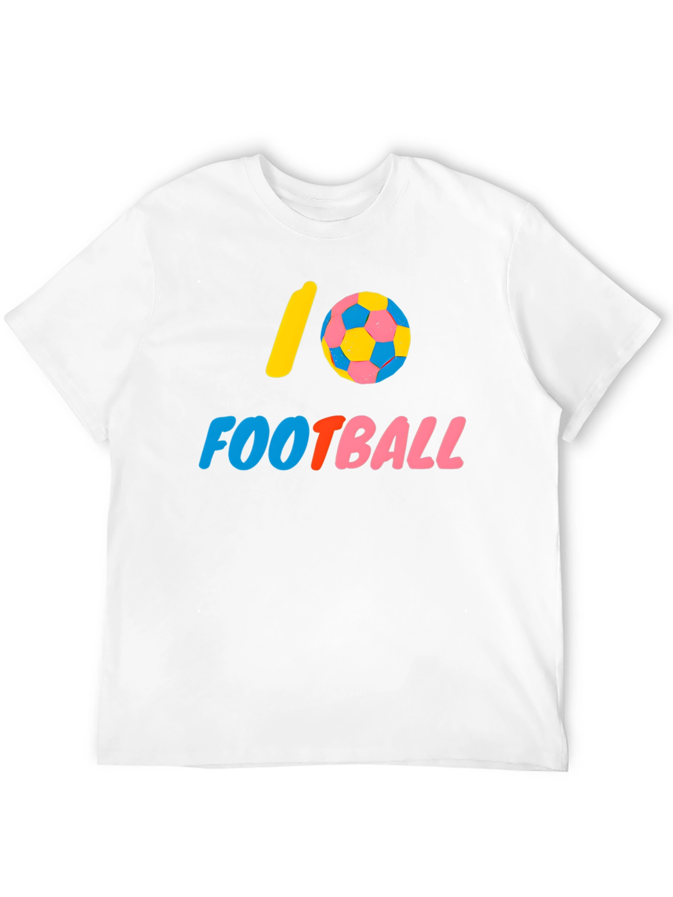 Black I Love Football Graphic Tee - Black Cotton Shirt view 12