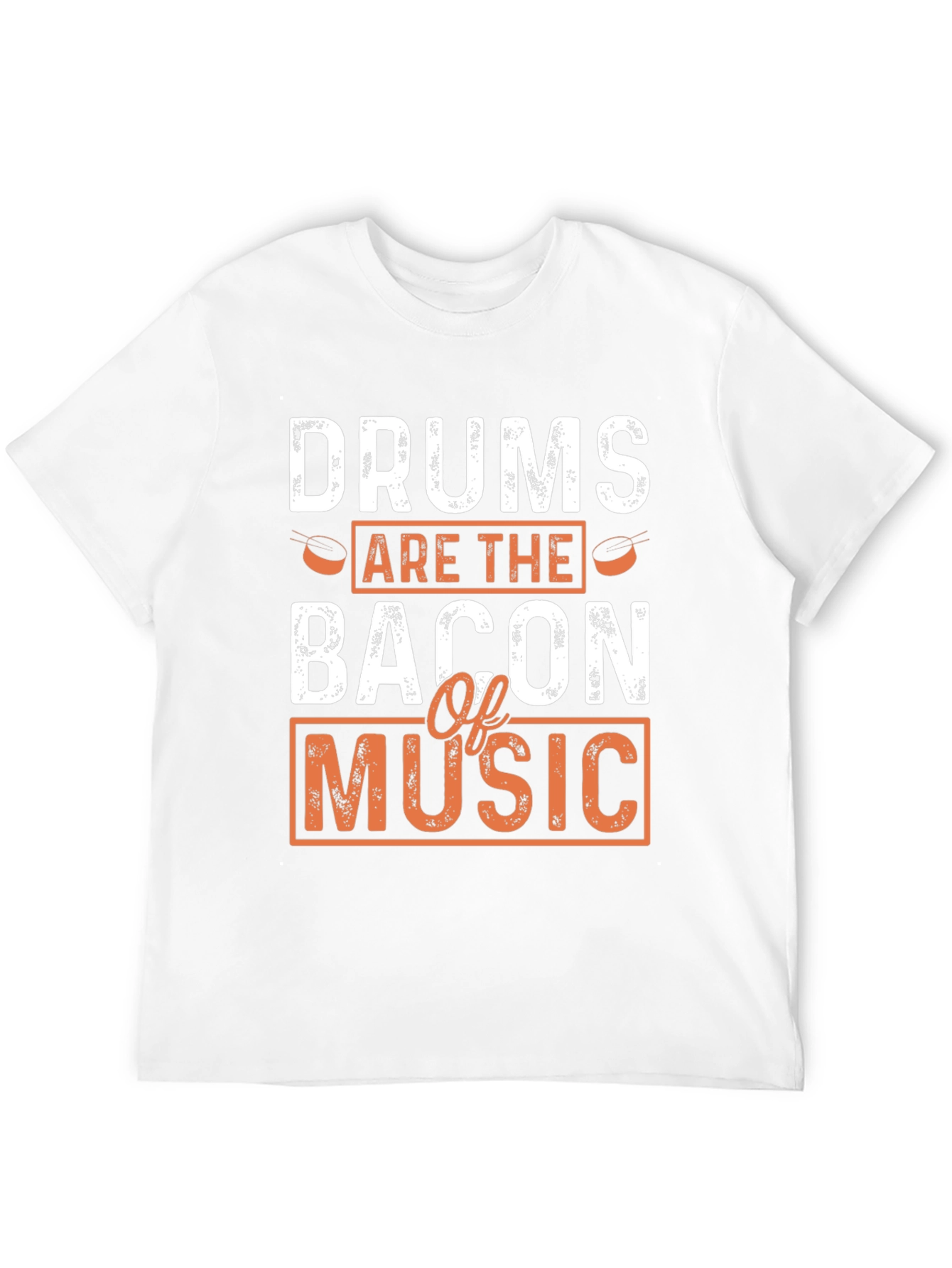 Black Drums are the Bacon of Music Black T-Shirt view 12