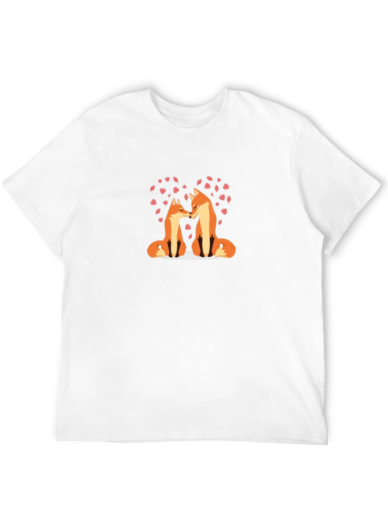 Black Fox Love Heart T-Shirt - Black view 12