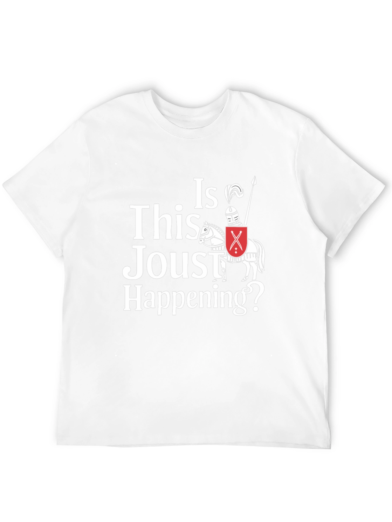 Black Funny Jousting T-Shirt - Is This Joust Happening Tee view 12