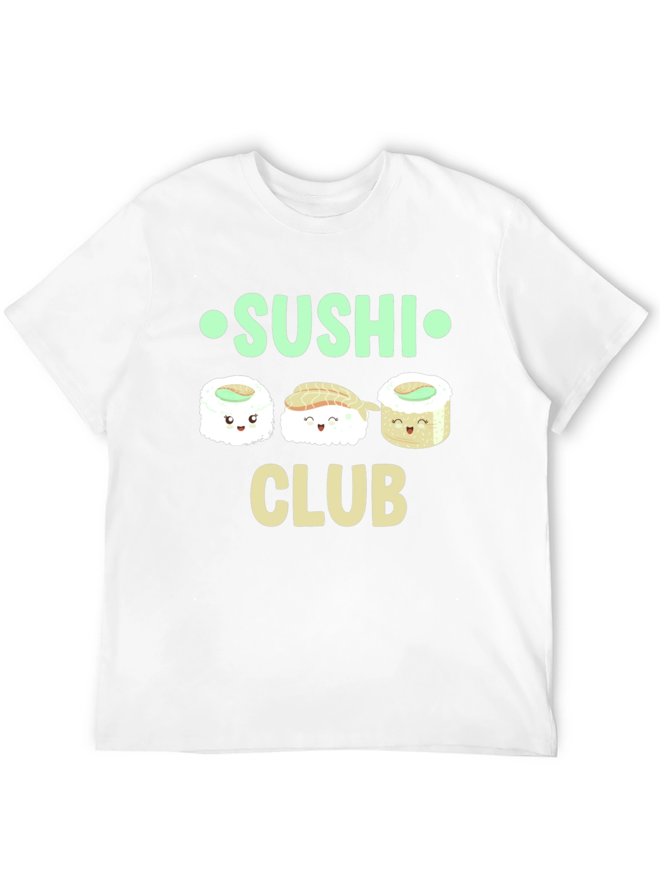 Black Sushi Club Graphic T-Shirt - Casual Cotton Tee view 12
