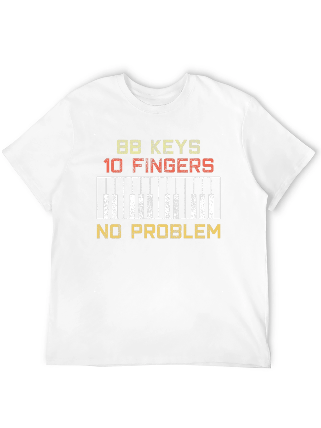 Black 88 Keys 10 Fingers T-Shirt - Musician Piano Tee view 12