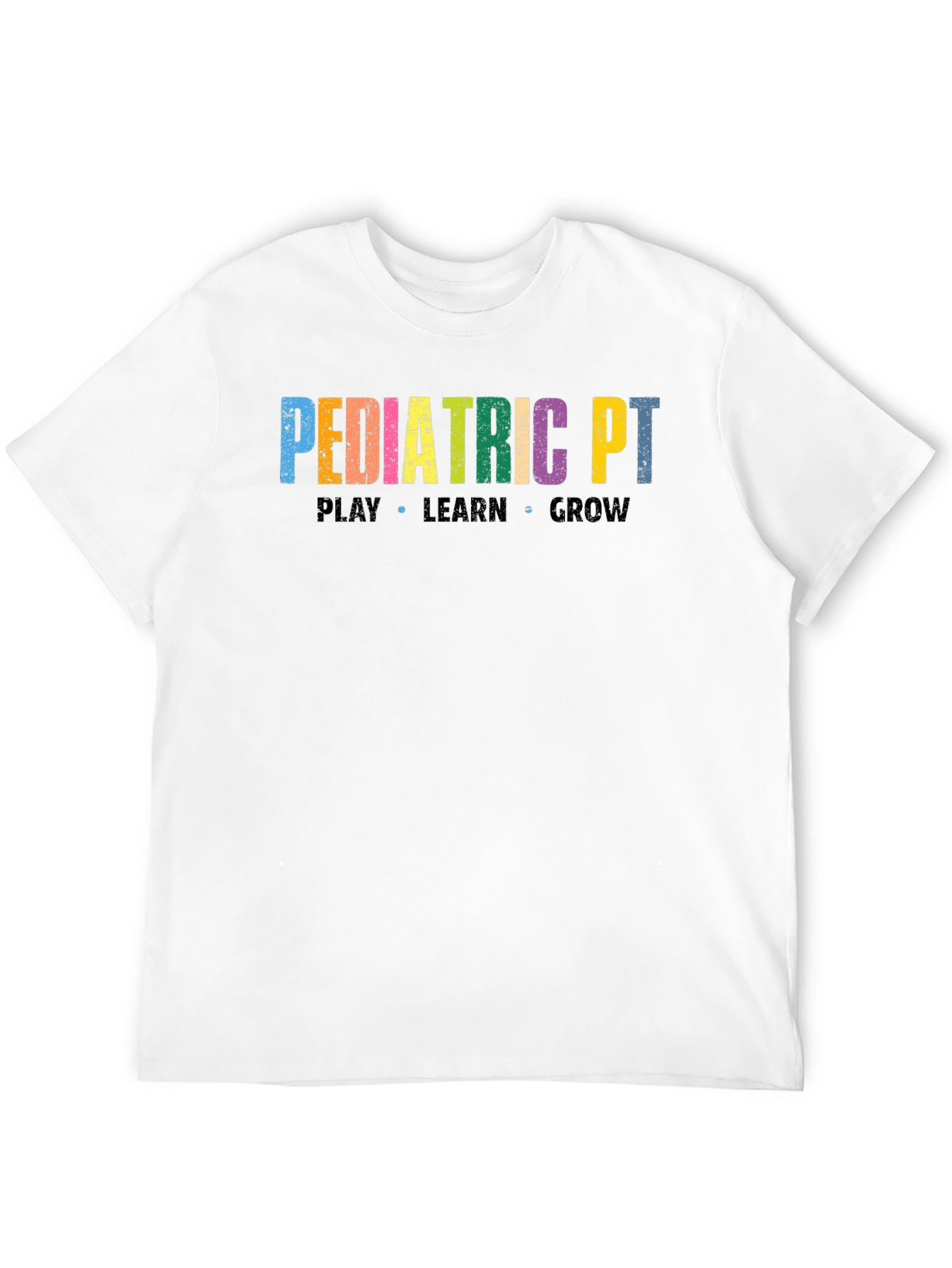 Black Pediatric PT T-Shirt: Play Learn Grow view 12