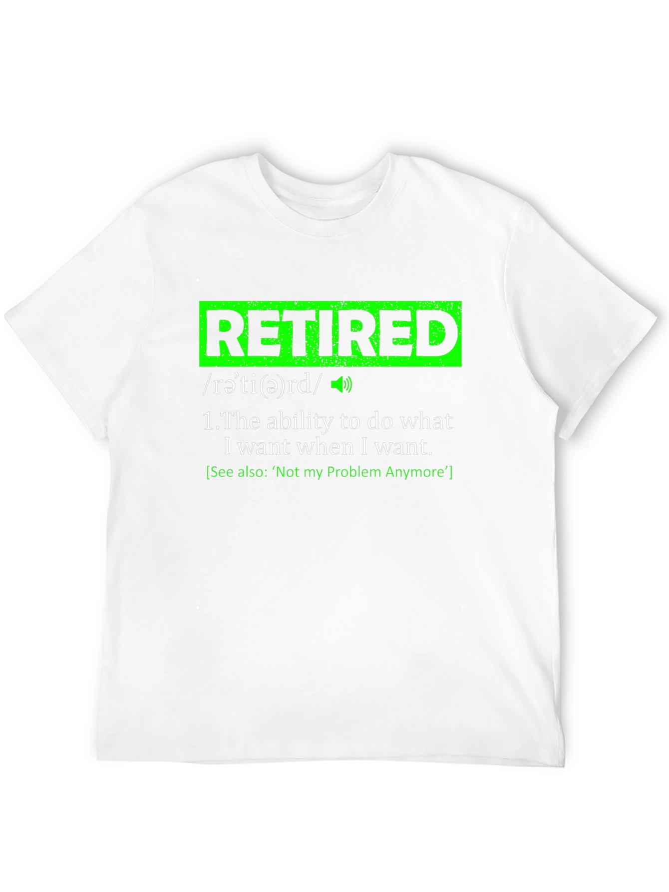 Black Funny Retired Definition Black T-Shirt view 12