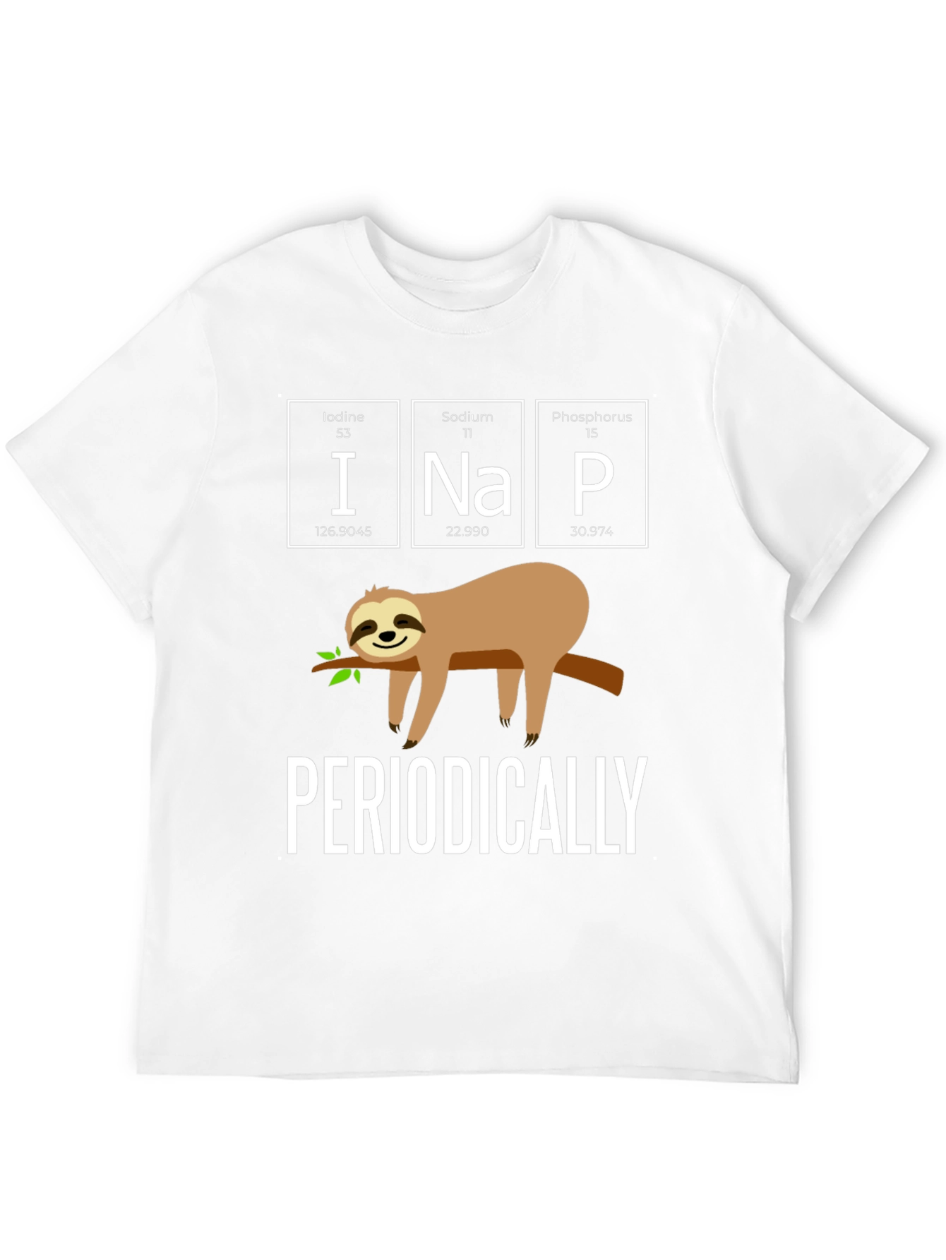 Black INaP Periodically Sloth Black T-Shirt view 12