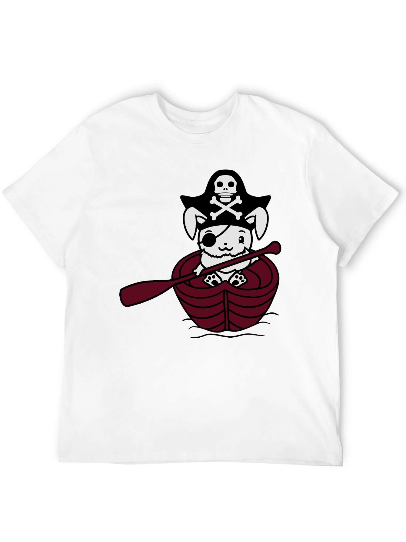 Black Pirate Bunny T-Shirt - Cute Nautical Tee view 12