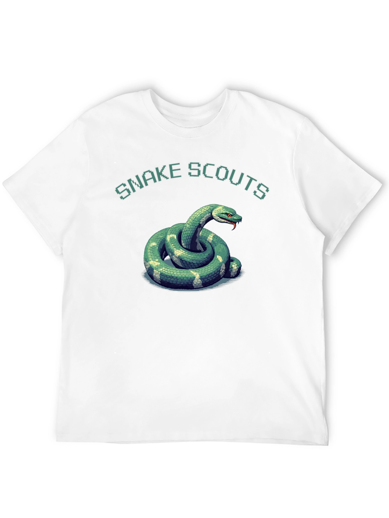 Black Snake Scouts Graphic T-Shirt - Black Cotton Tee view 12
