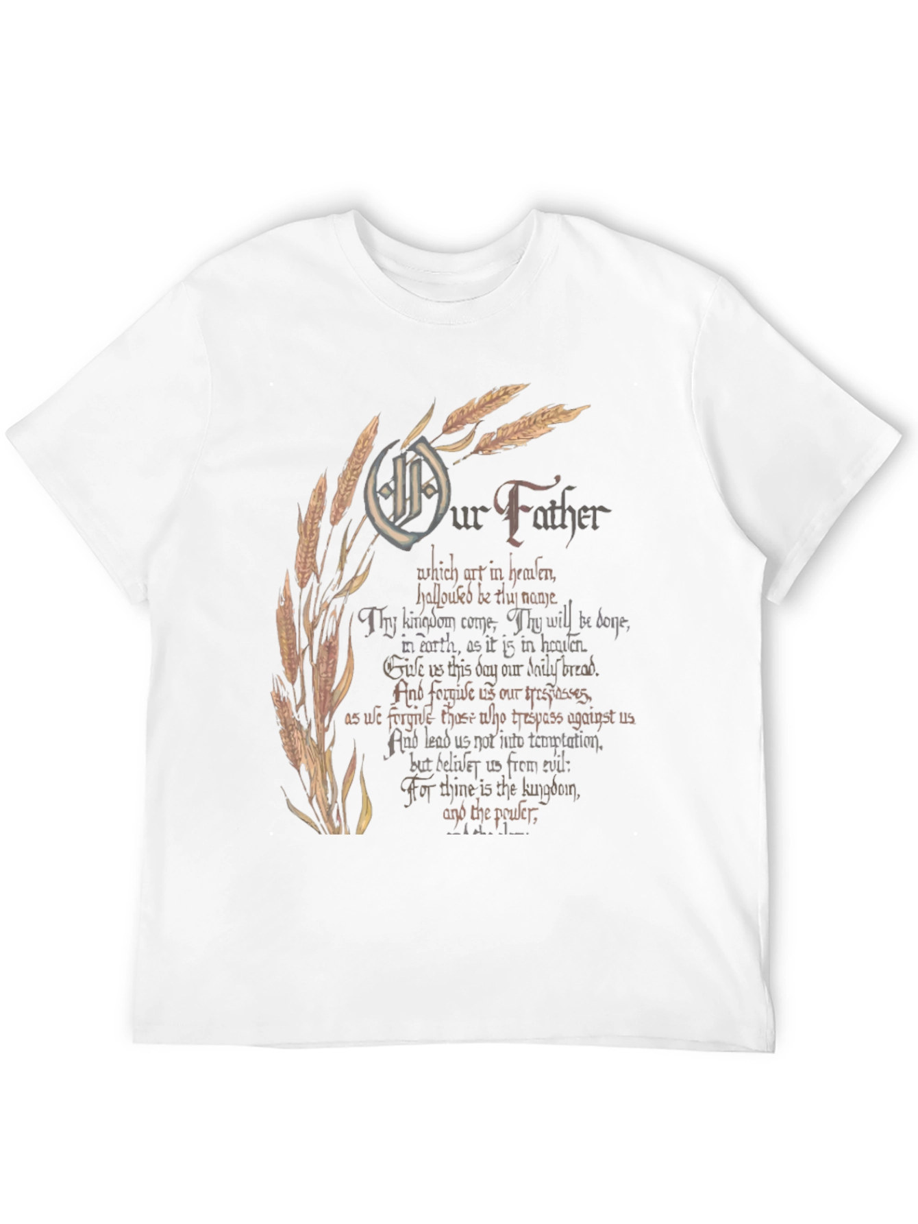 Black Our Father Graphic Print Black T-Shirt view 12