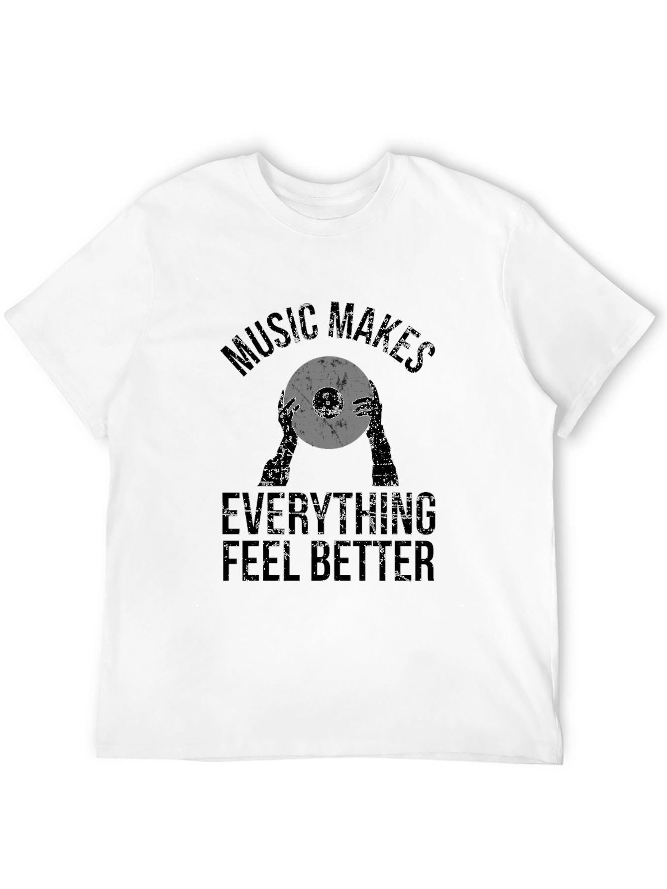 Black Music Makes Everything Better Black Graphic Tee view 12