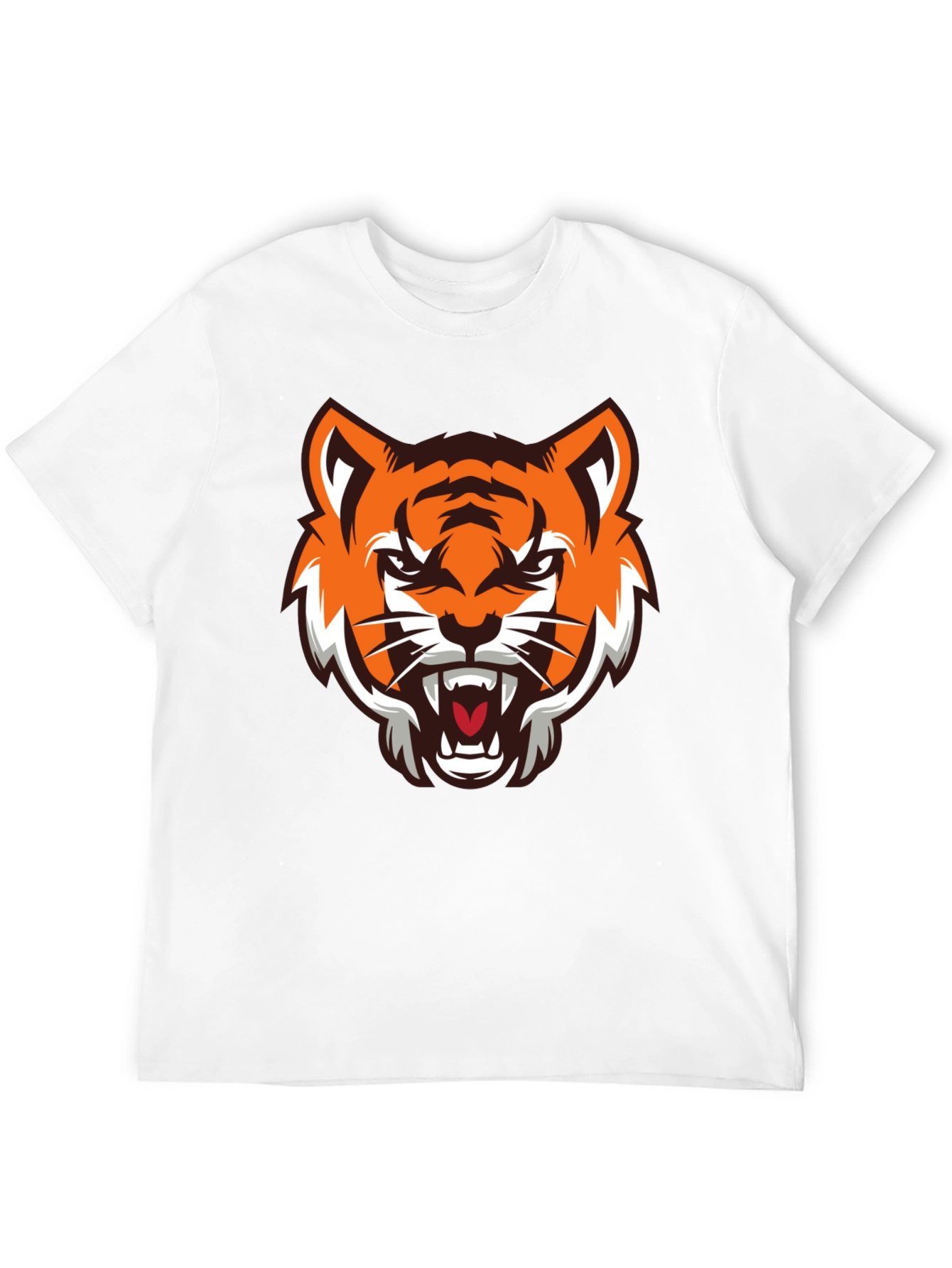 Black Tiger Graphic Black T-Shirt view 12