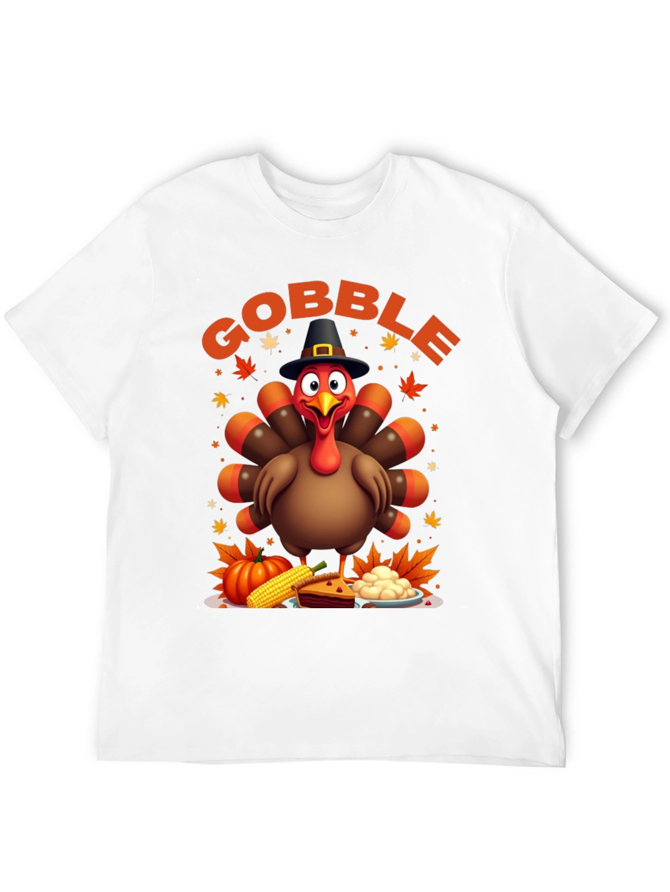 Black Gobble Thanksgiving T-Shirt view 12