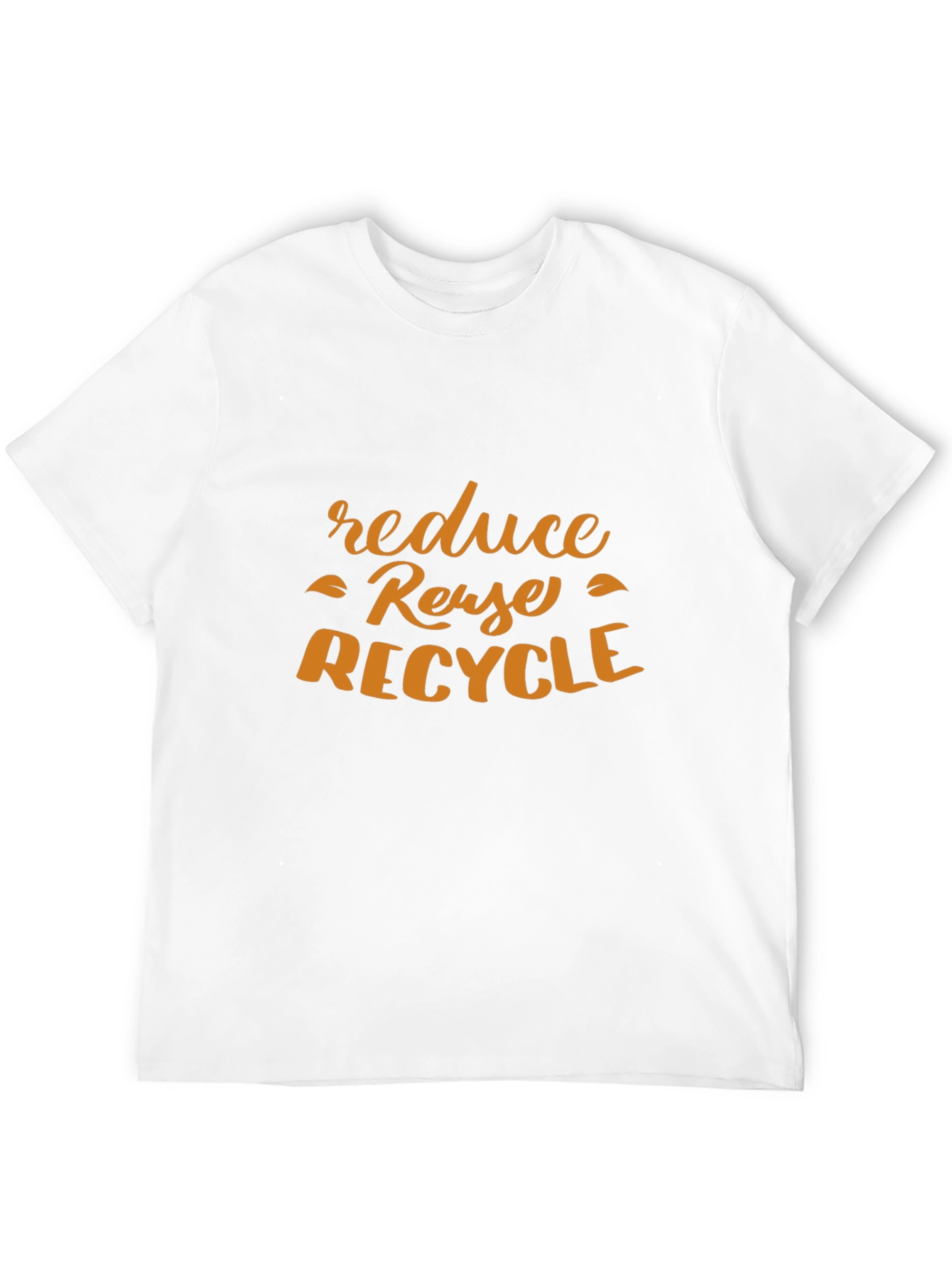 Black Reduce Reuse Recycle T-Shirt - Eco-Friendly Tee view 12