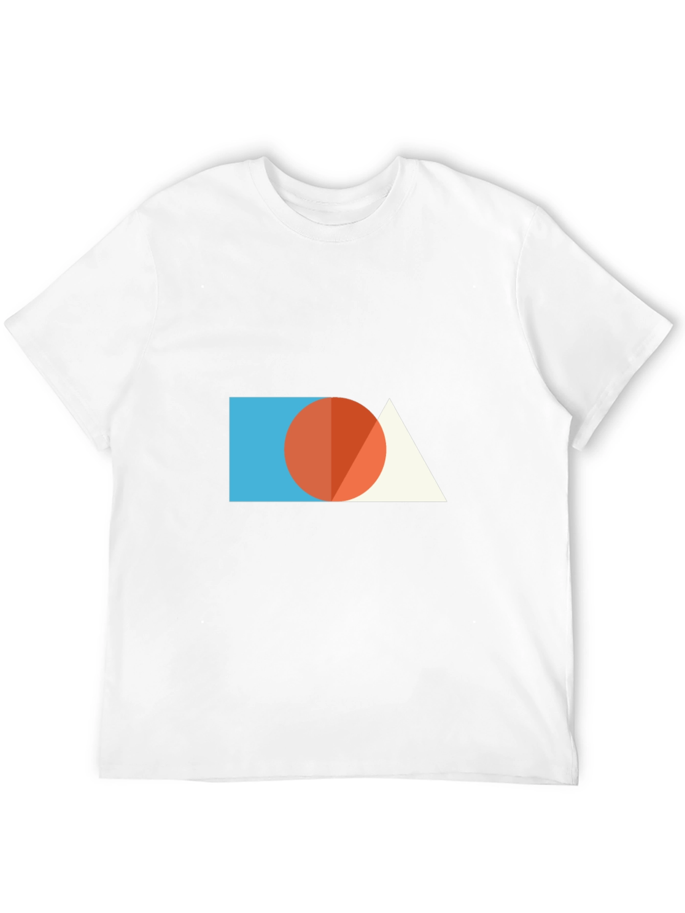 Black Geometric Graphic Tee - Modern Minimalist Design view 12