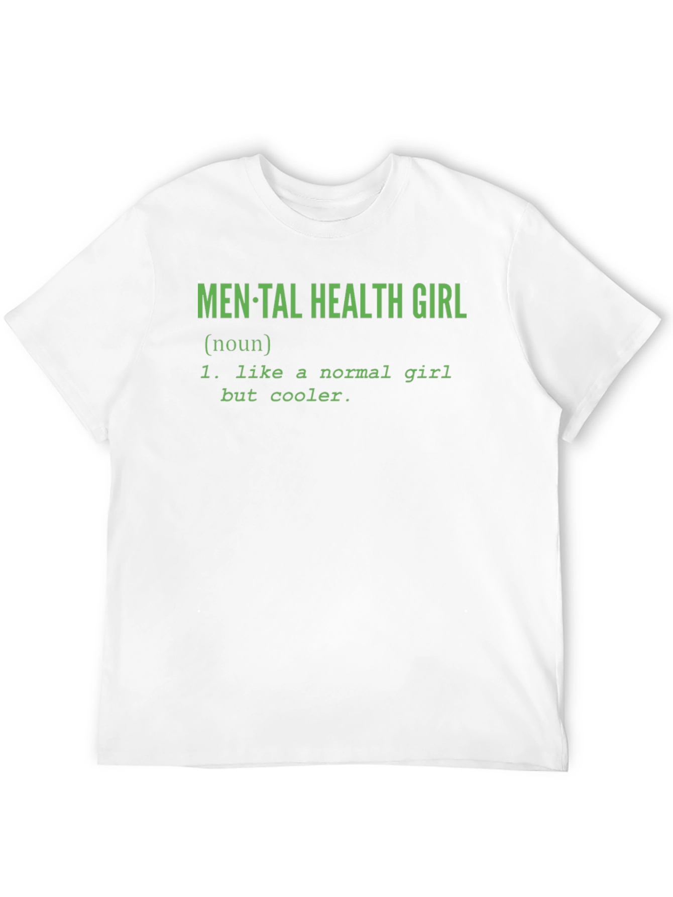 Black Mental Health Girl T-Shirt - Cool Definition view 12