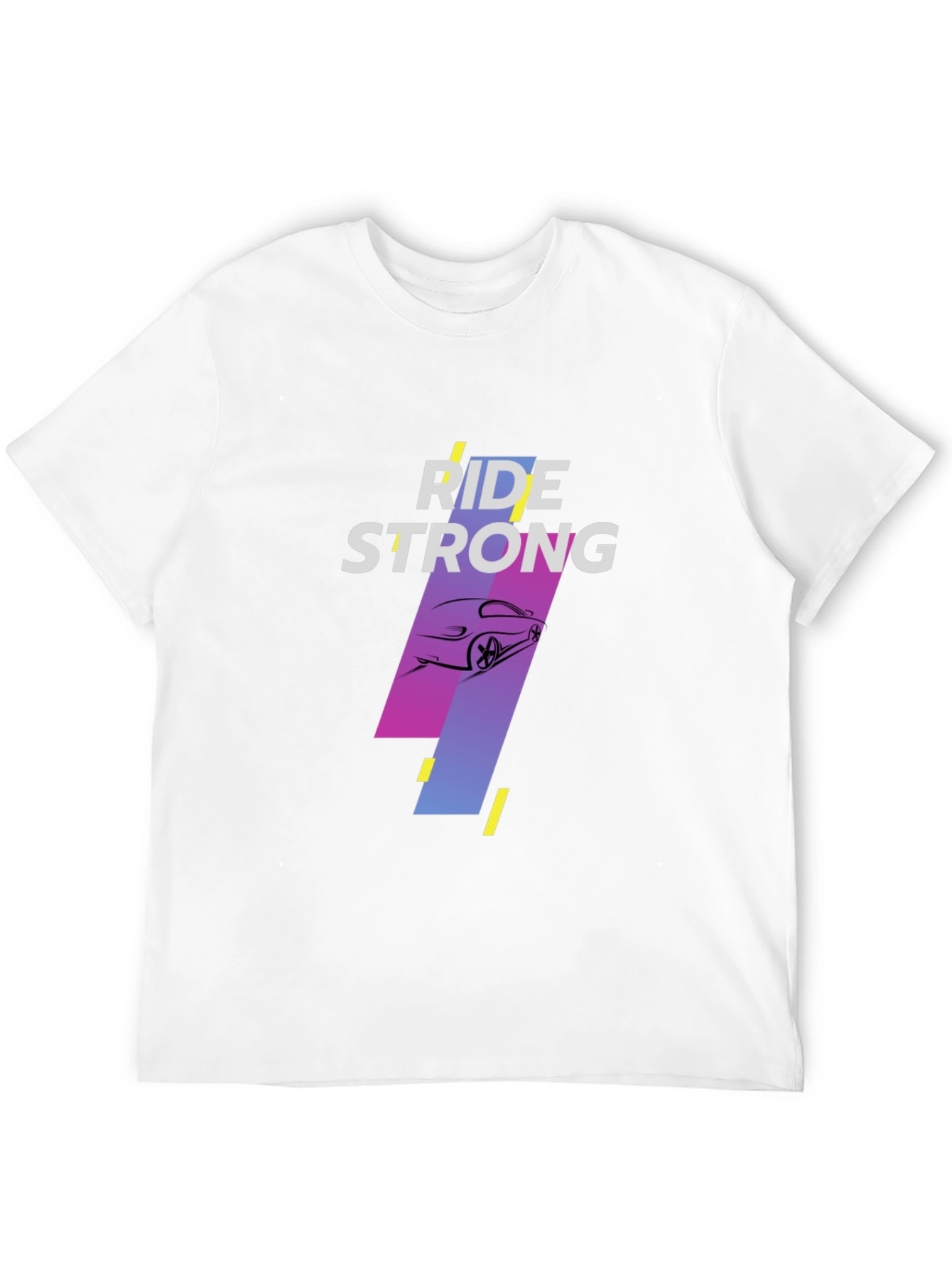 Black Ride Strong Black Graphic Tee view 12