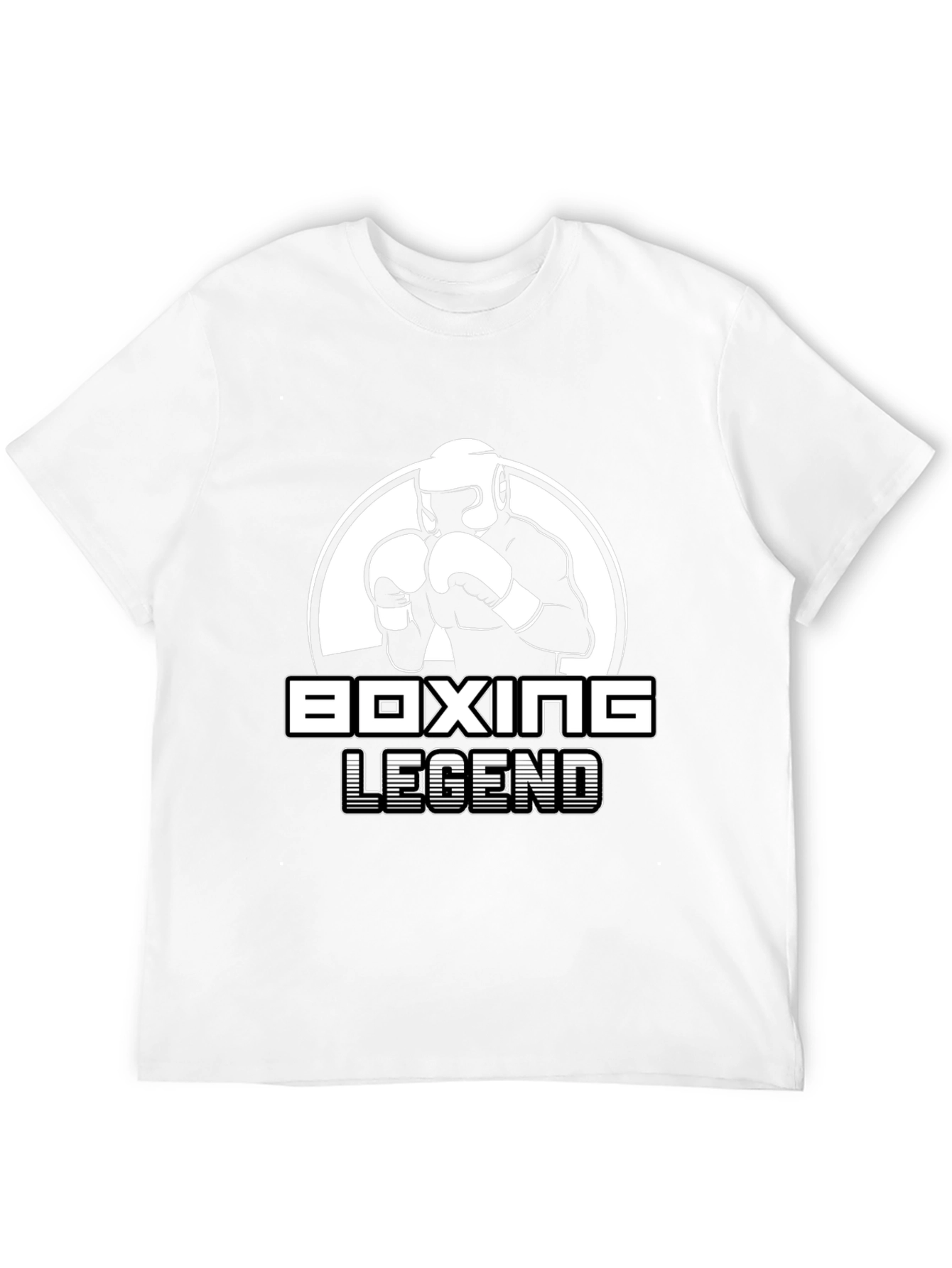 Boxing Legend Graphic Tee - Black Cotton T-Shirt - 12