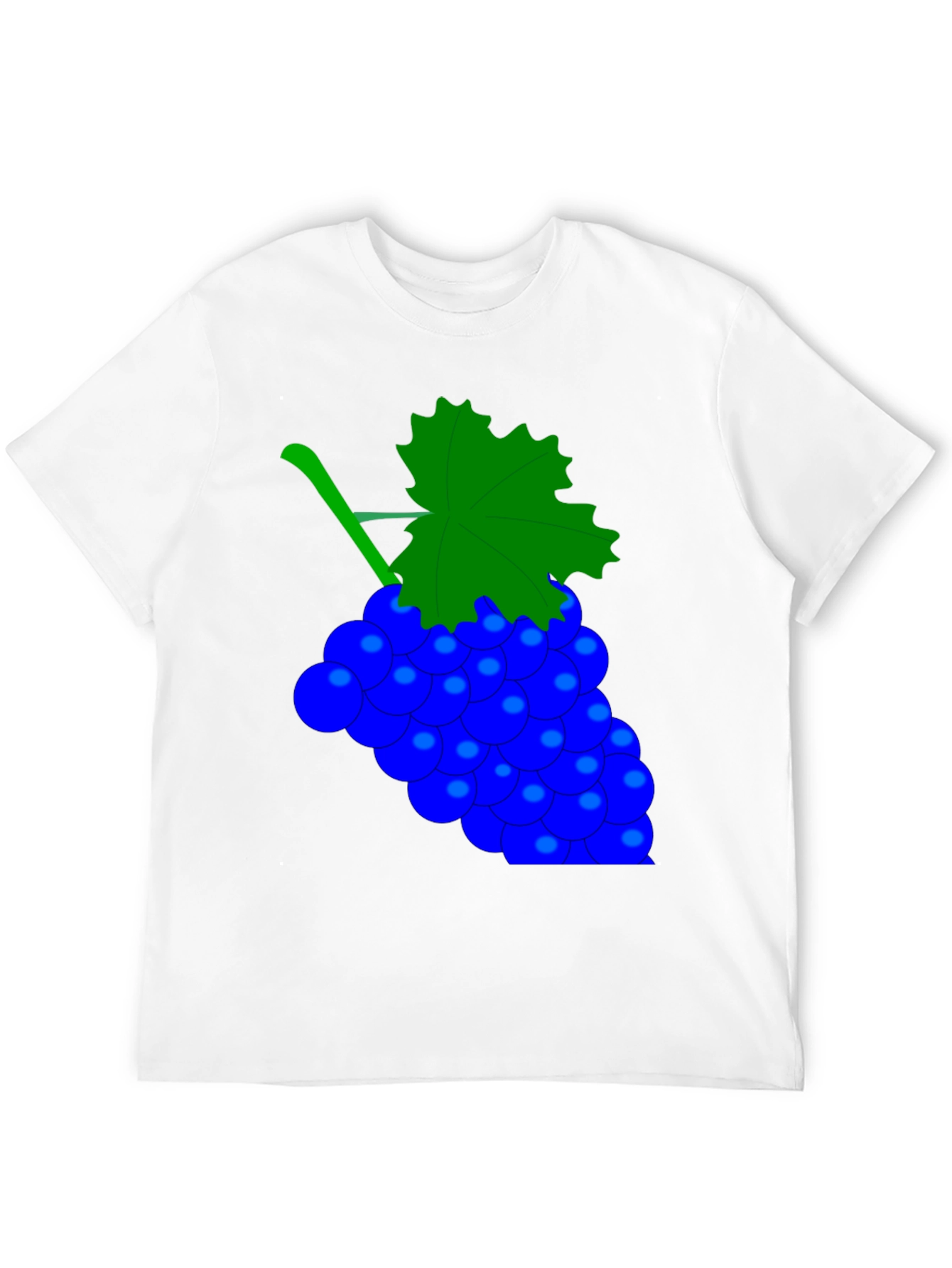 Black Novelty Grape Design Black T-Shirt view 12