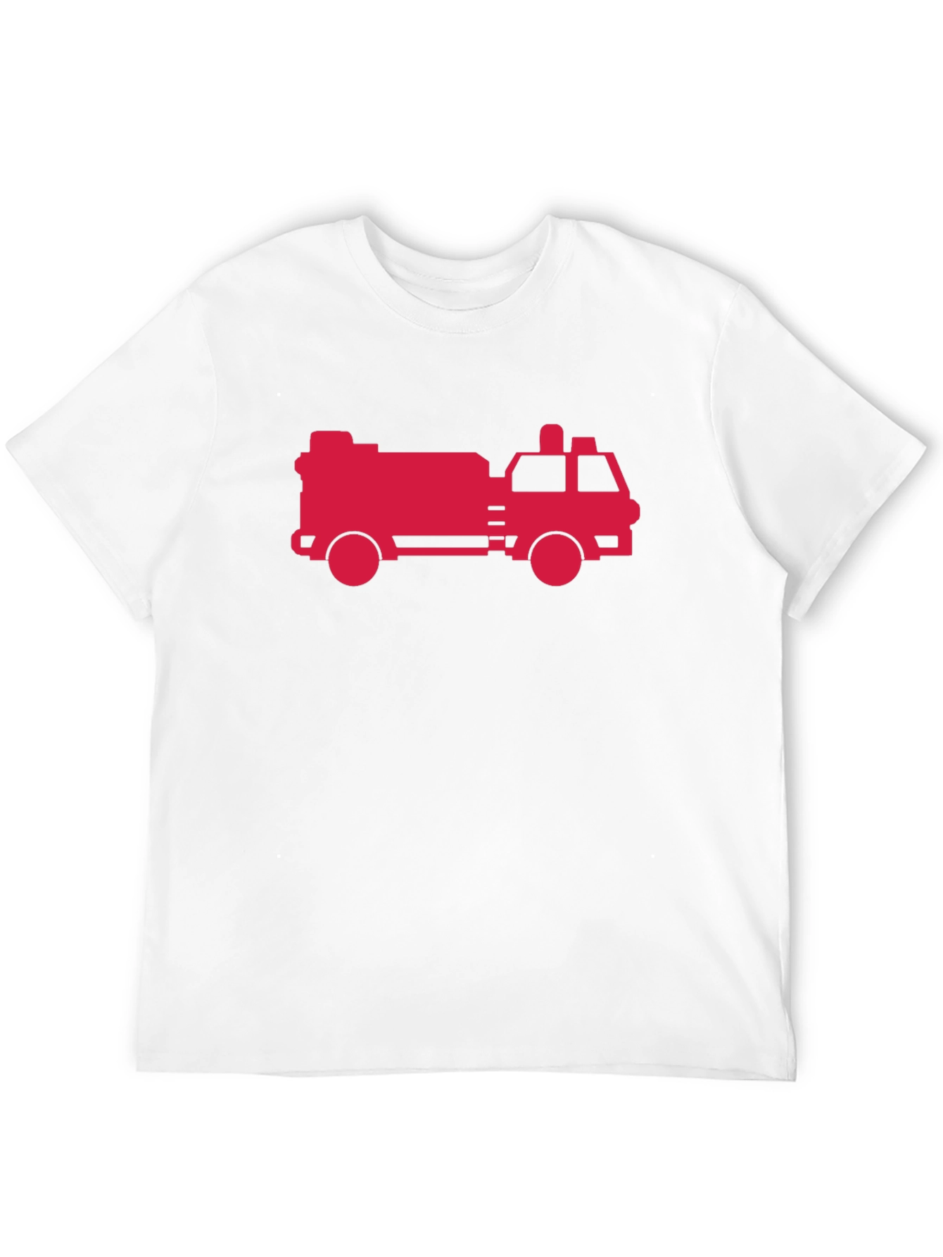 Black Firetruck Graphic Tee - Black Cotton T-Shirt view 12