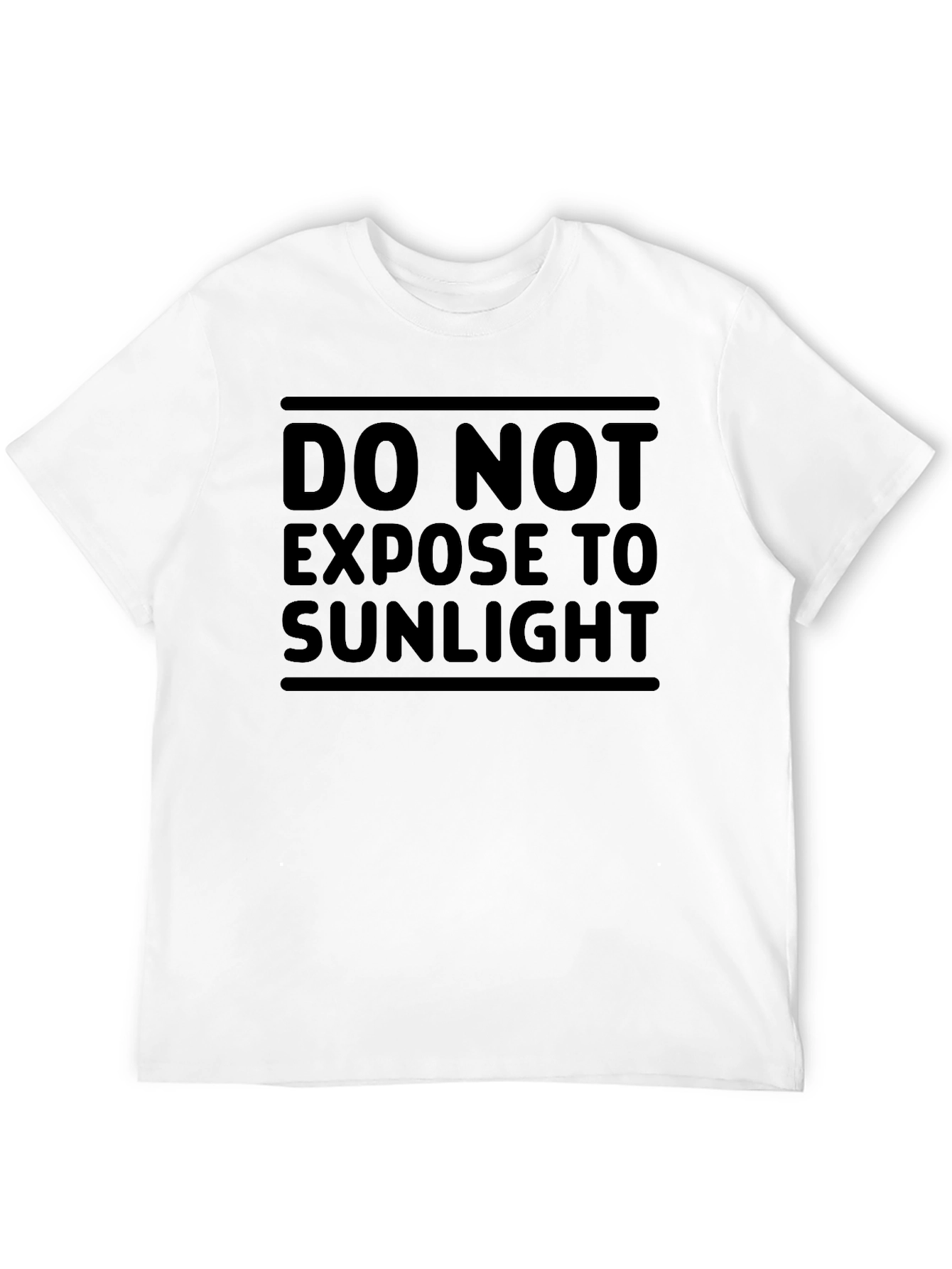 Black Do Not Expose to Sunlight Graphic Tee - Soft Cotton view 12