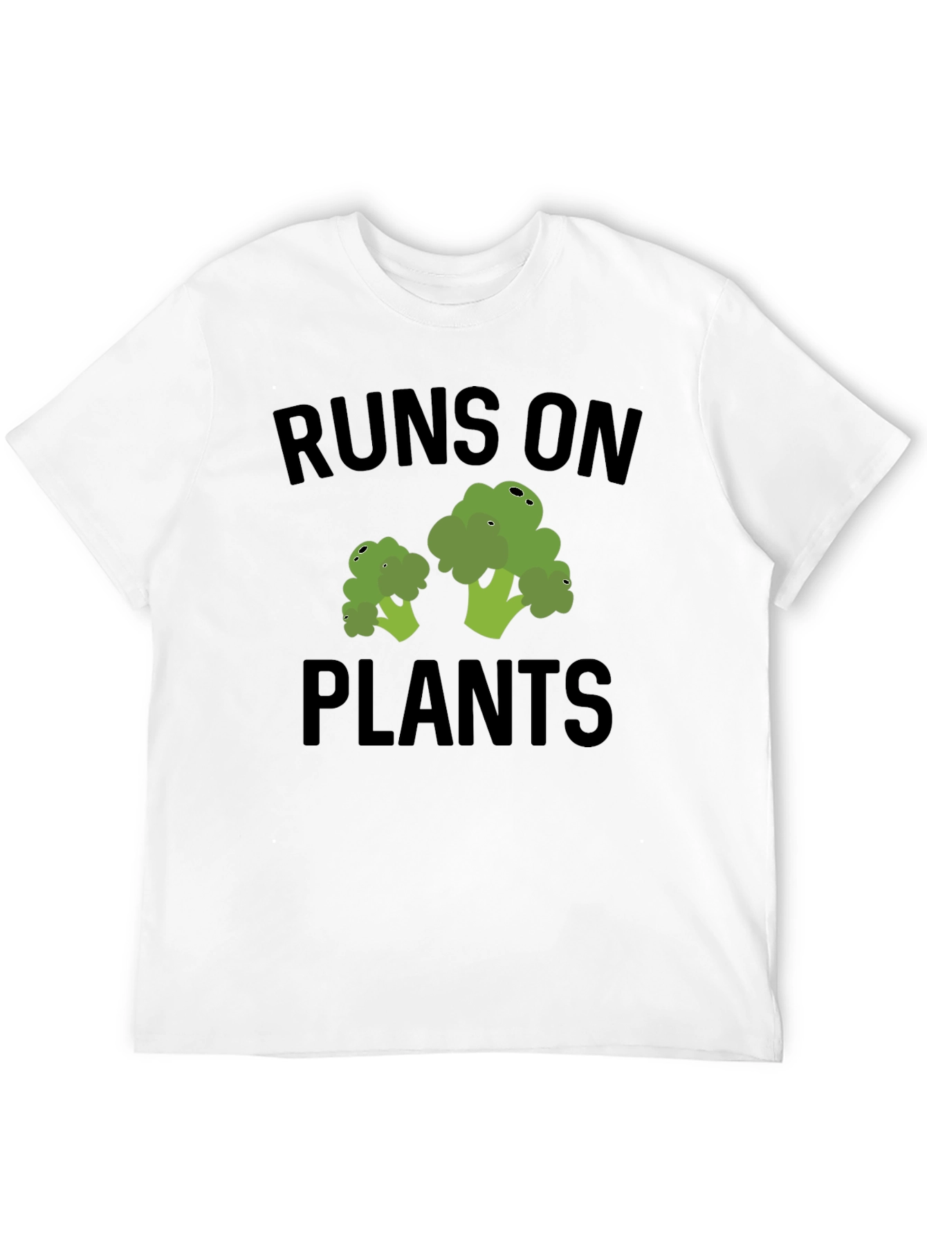 Black Runs on Plants Vegan T-Shirt view 12