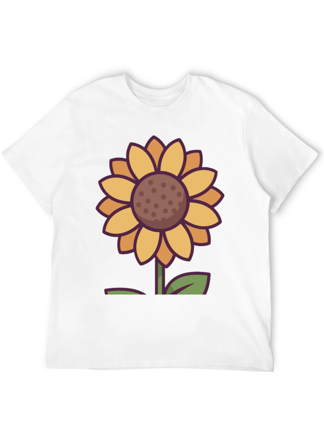Black Sunflower Graphic Tee - Unisex Black T-Shirt view 12