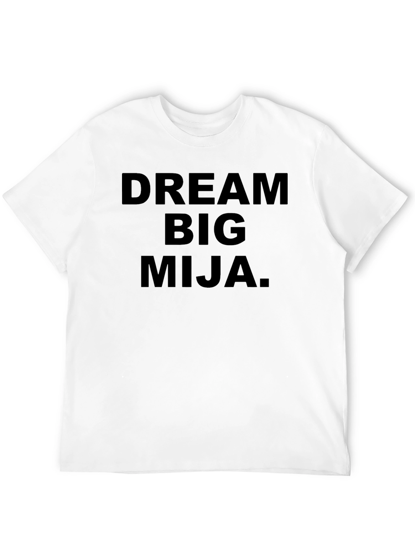 Black Dream Big Mija Graphic Tee - Inspirational Black T-Shirt view 12