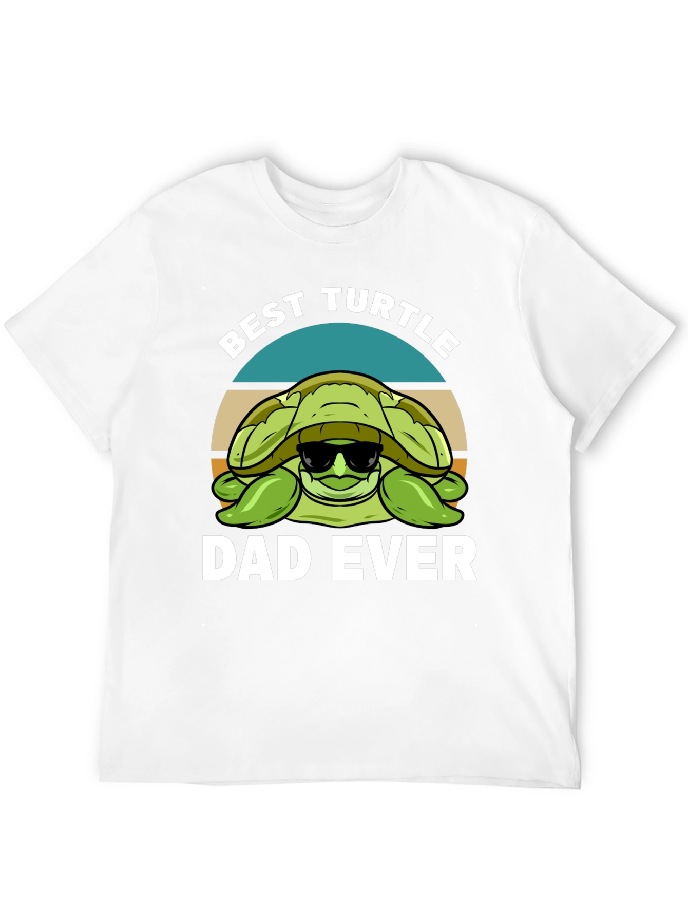 Black Best Turtle Dad Ever Graphic T-Shirt view 12