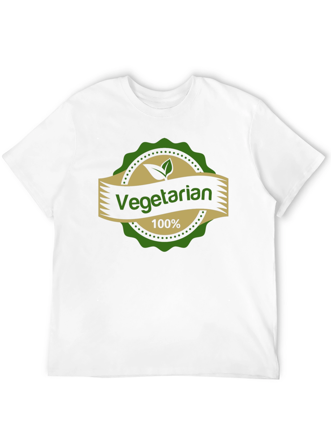 Black Vegetarian 100% T-Shirt view 12